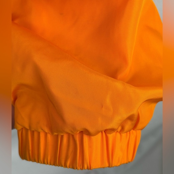 NWOT Disney Neon Orange Full Zip Jacket Size Small Novelty Elastic Waist - Picture 9 of 9